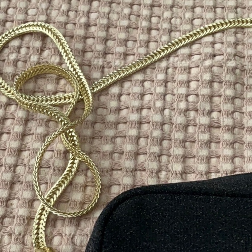 Chanel Black Bag with Pearl and Gold Strap - Picture 2 of 4